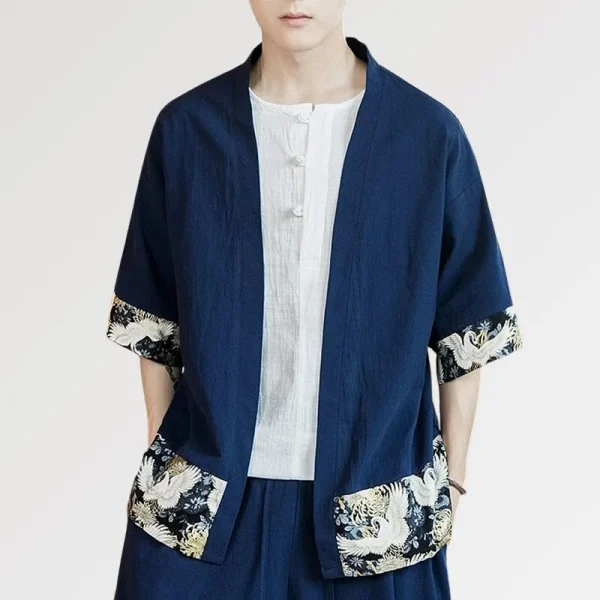 chaqueta kimono para hombre arata