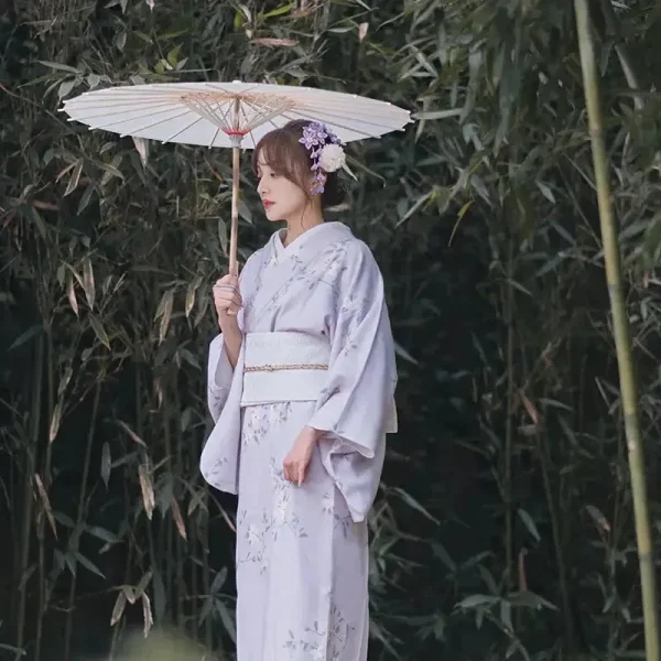 kimono japonés vintage mujer shizuko