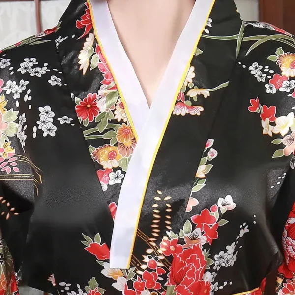 kimono japonés largo para mujer miyuki