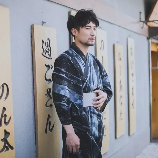 kimono largo estilo japonés okarina