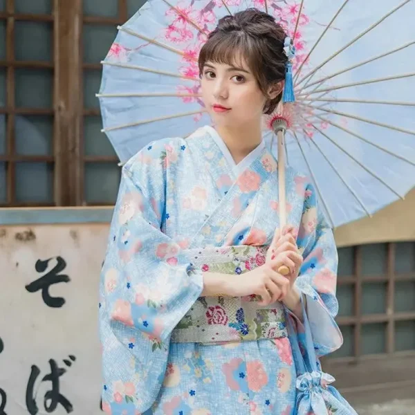 kimono tradicional japonés para mujer eiko