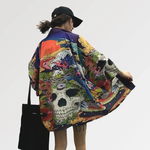 kimono de calavera zugaikotsu