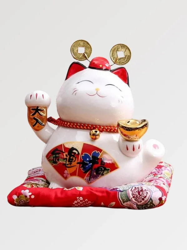 Maneki Neko Hucha gato Hiragana
