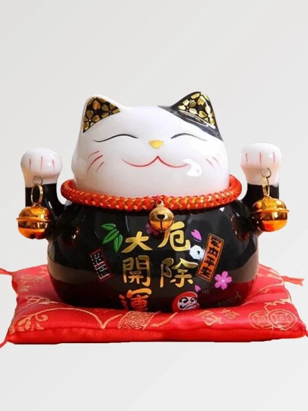 hucha Maneki Neko negra