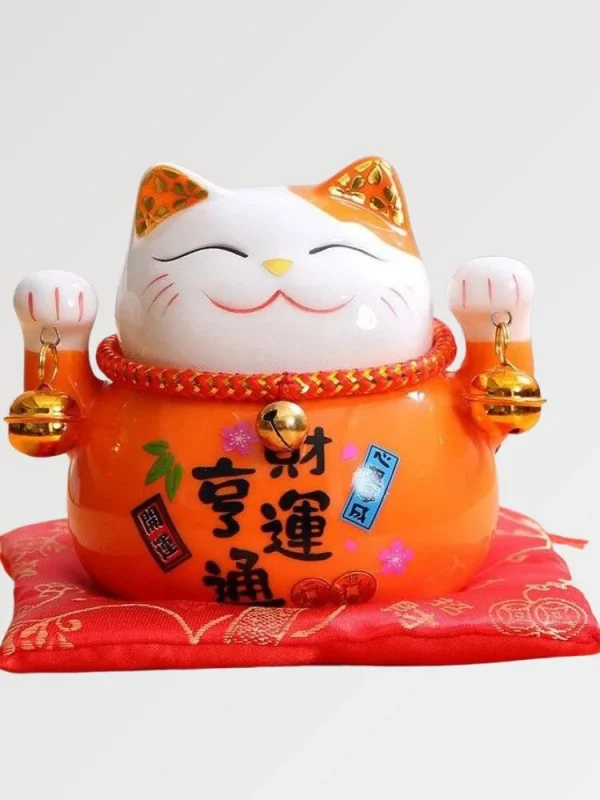 Maneki Neko naranja