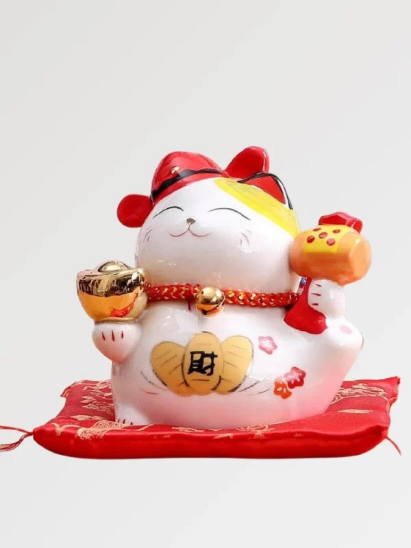 alcancía Maneki Neko porcelana