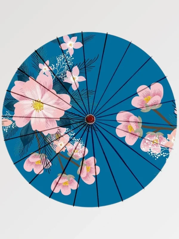 diseño de paraguas japonés furawazu