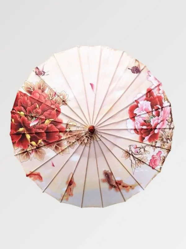 paraguas japonés de flores gasuka