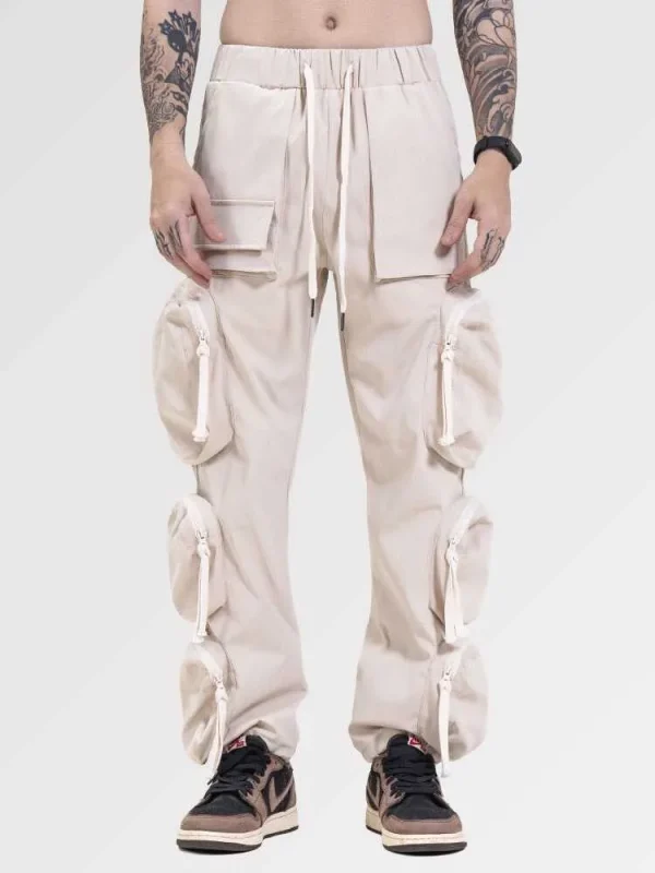 pantalones cargo beige el Casual