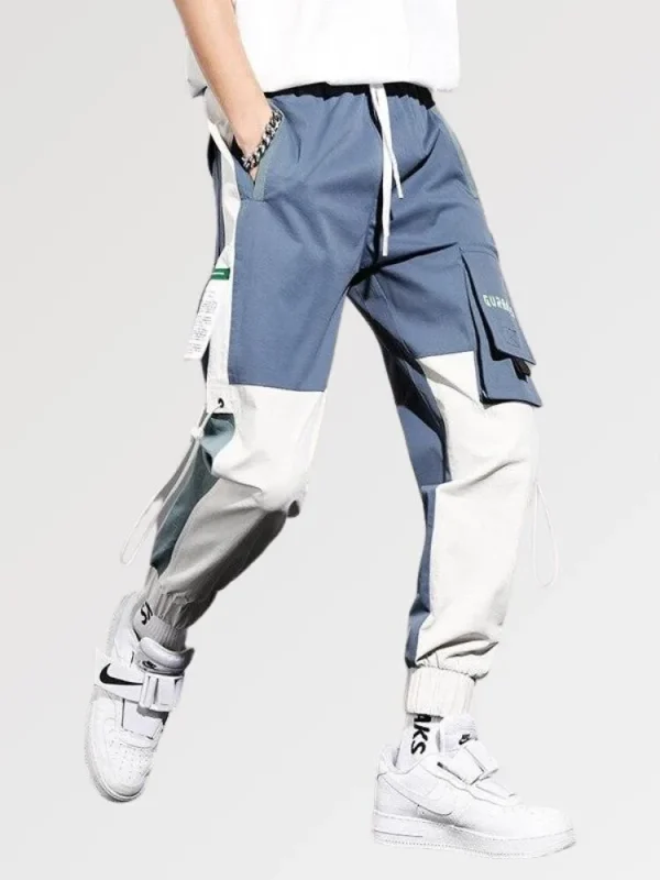 pantalones cargo bicolor shinjuku