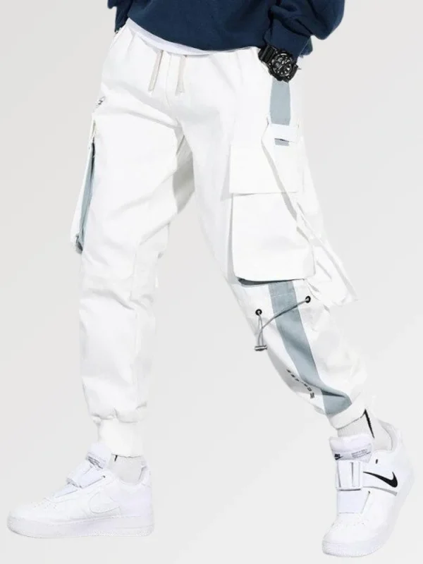 pantalones cargo blancos Okaido Jensen