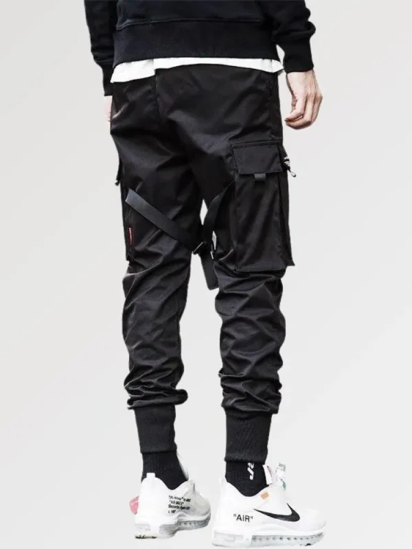pantalones cargo con correa okazaki