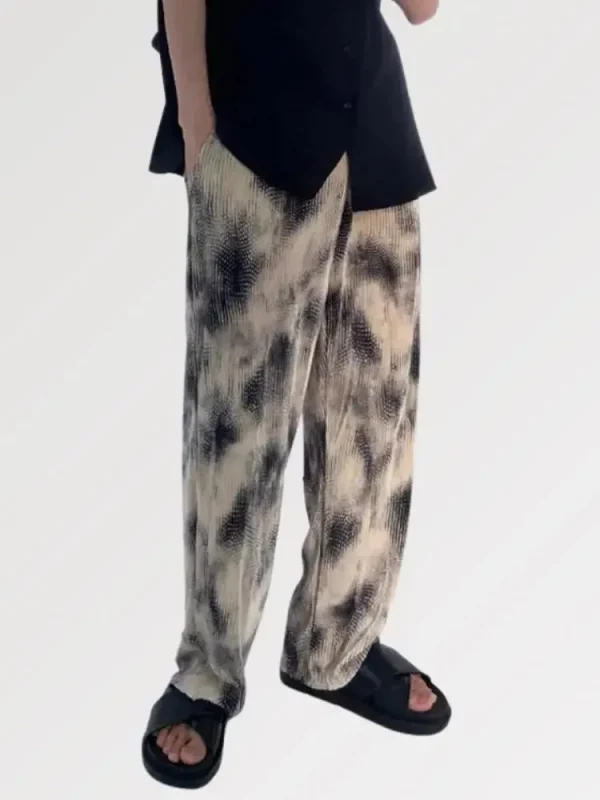 pantalones de calle con efecto tie-dye newhdmy