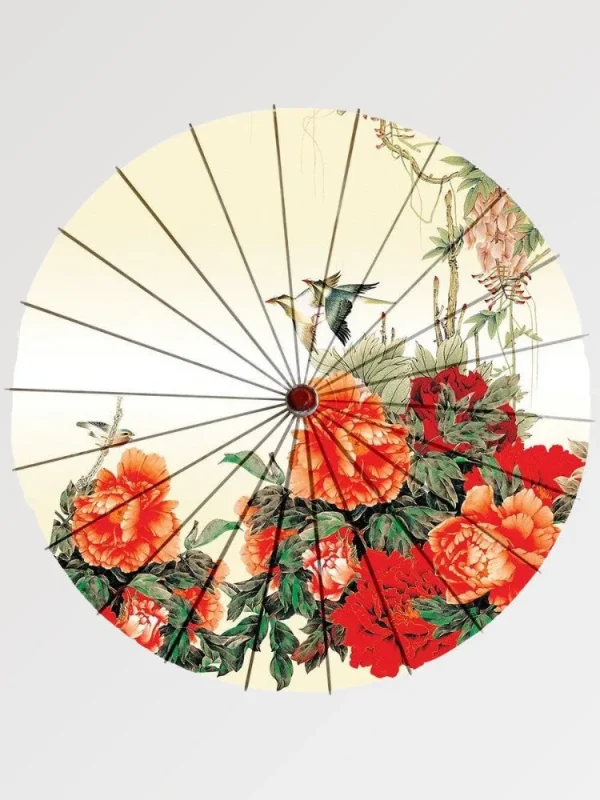 paraguas japonés rosa asatsuyu