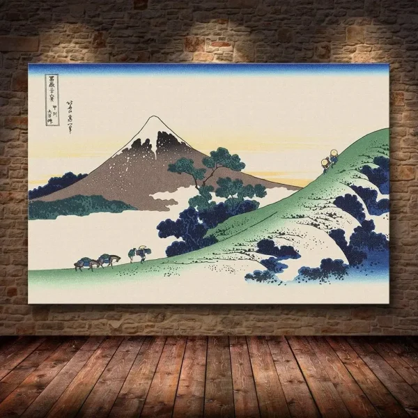 obra de arte okami paisaje japonés