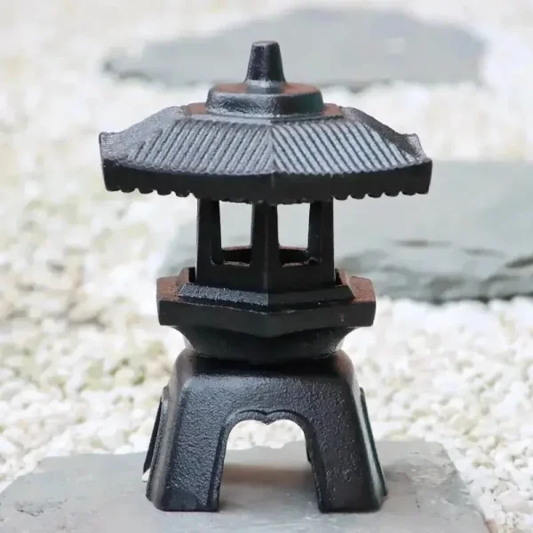 linterna japonesa de hierro fundido abiko