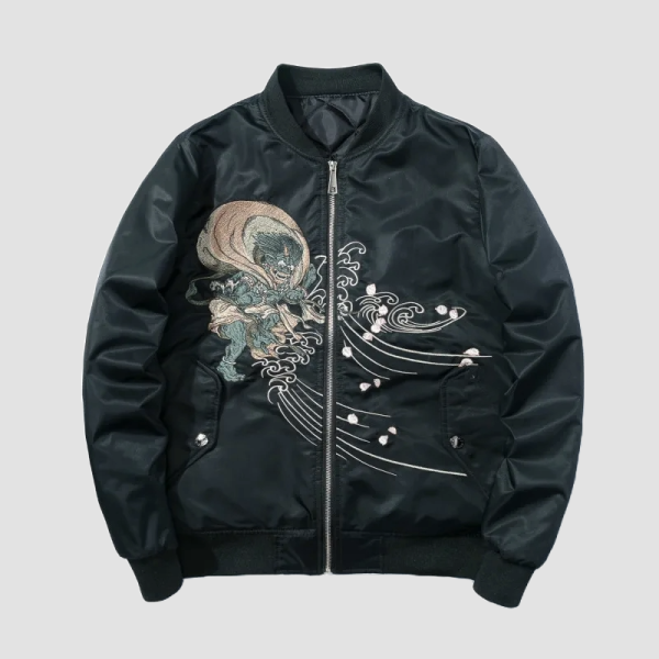 chaqueta bomber japonesa para hombre