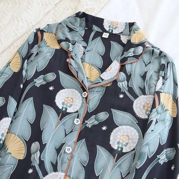 pijamas de satén japonés para mujer