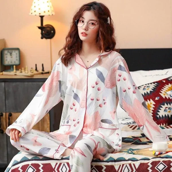 pijama japonés de dos piezas para mujer