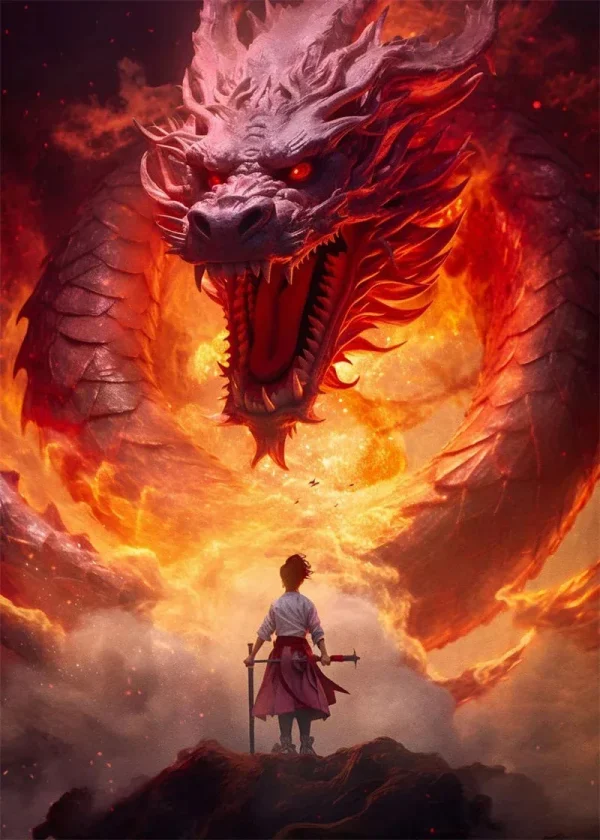 arte japonés dragón