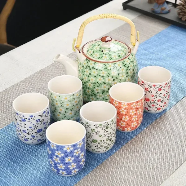 juego de tetera y taza japonesa