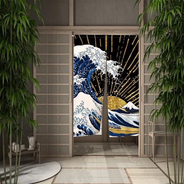 cortina de olas decorativa