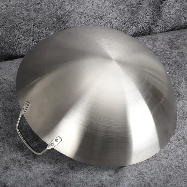 sartén wok de acero inoxidable