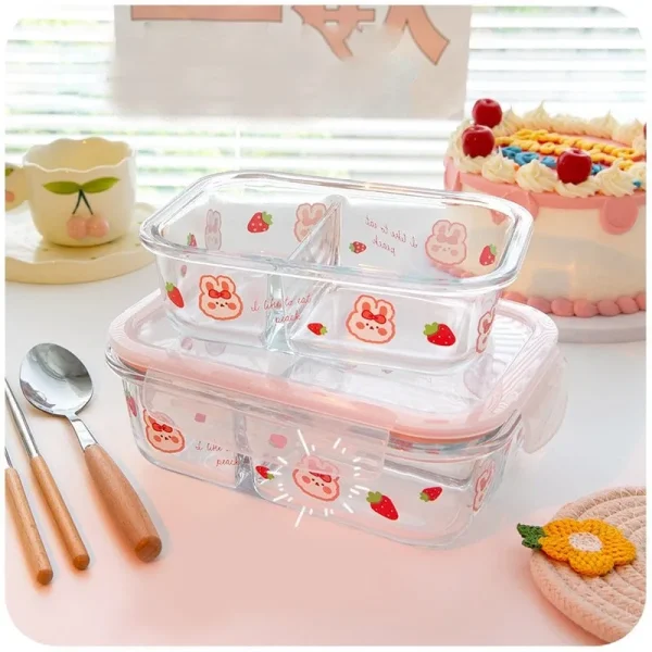 caja bento de vidrio