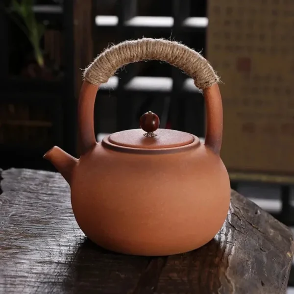 tetera de terracota japonesa