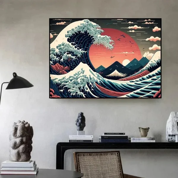 mesa Kanagawa estilo japonés