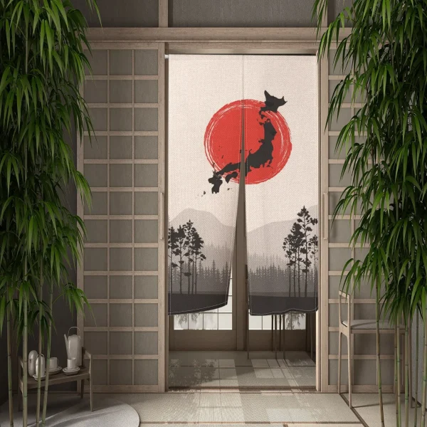 cortina para armario estilo japonés