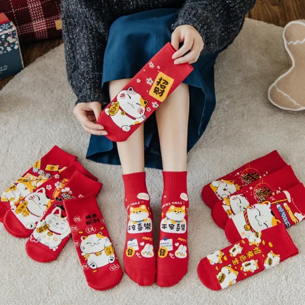 calcetines japoneses de la suerte