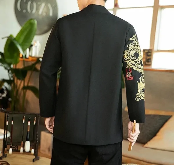blazer tipo kimono para hombre