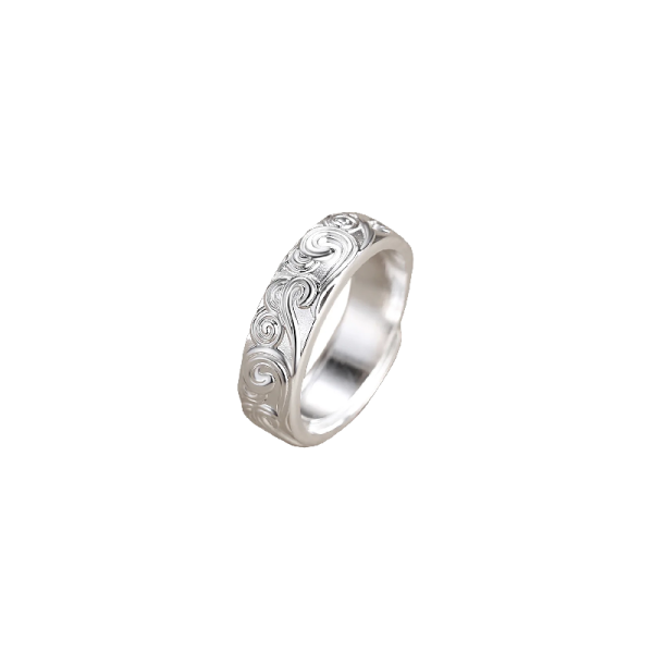 anillo de ola japonesa para hombre
