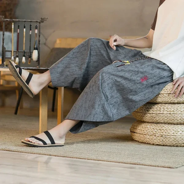 pantalones tradicionales japoneses para hombre