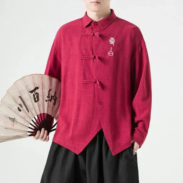 chaqueta Hanfu estilo kimono para hombre