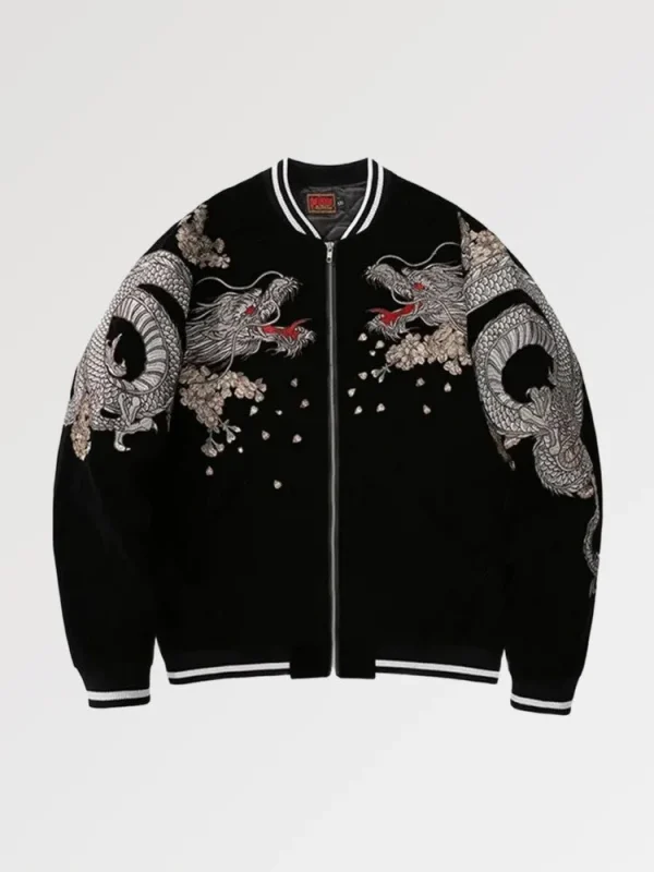 chaqueta bomber Sukajan ryu Bushido