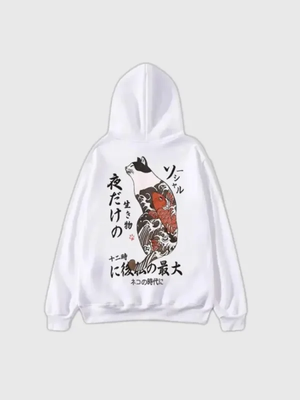 sudadera con diseño de koi Aroya