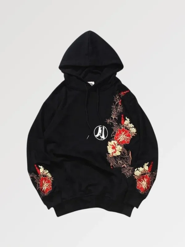 sudadera con estampado japonés luz de luna