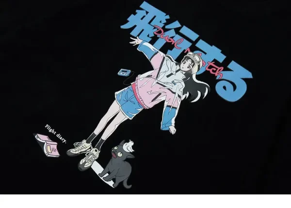 camiseta anekomi de niña japonesa
