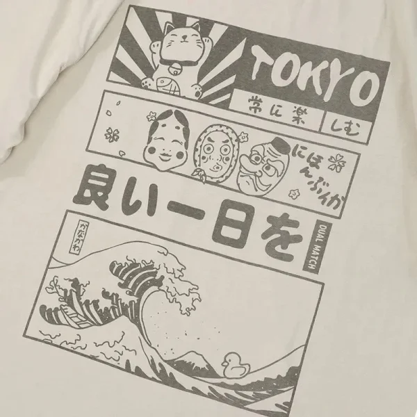 Camiseta japonesa de gran tamaño Tokyo Storm
