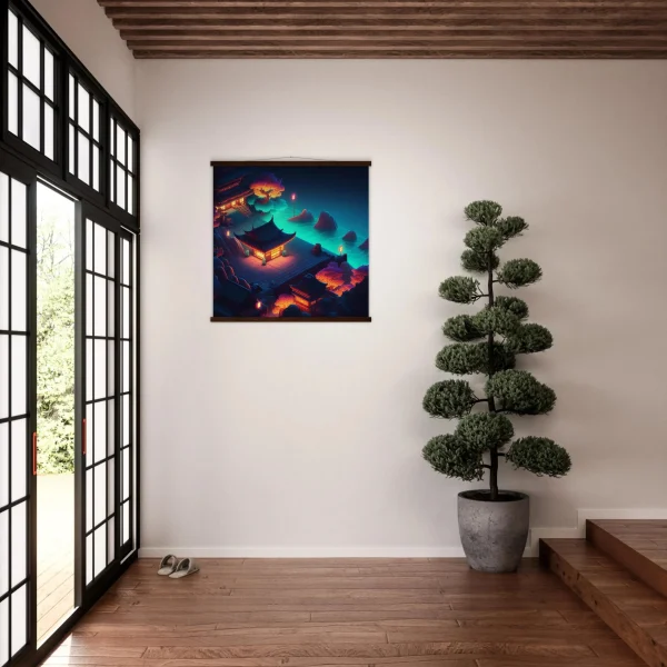 Pintura diseño japonés Koi X Hokusai
