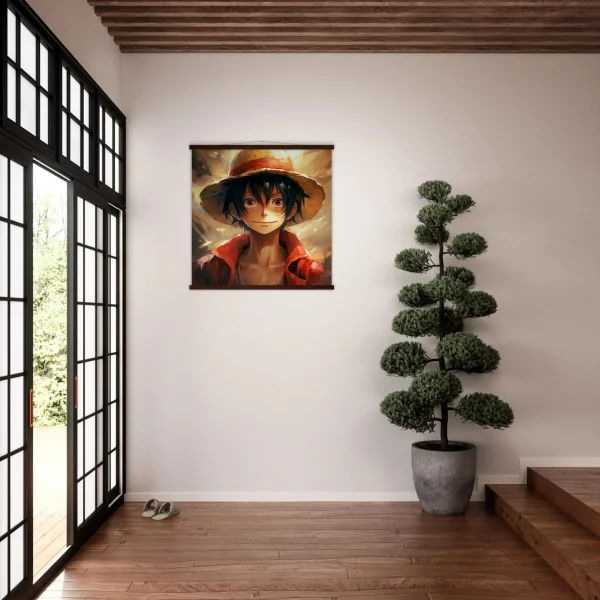 Pintura de One Piece de Luffy Monkey D