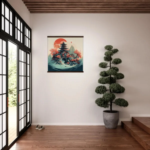 pintura de estilo japonés okoiyuma
