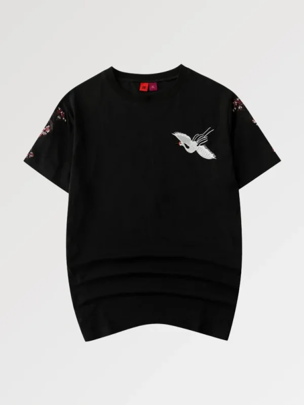 camiseta del pájaro japonés noshiro