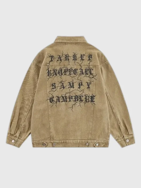 chaqueta gótica retro de mezclilla