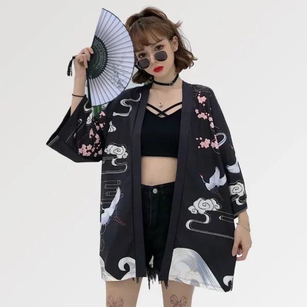 chaqueta tipo kimono para mujer osaka