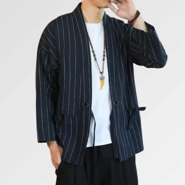 chaqueta quimono rayas shurina