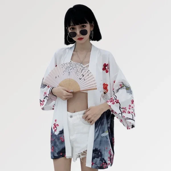 chaqueta tipo kimono ligera para mujer