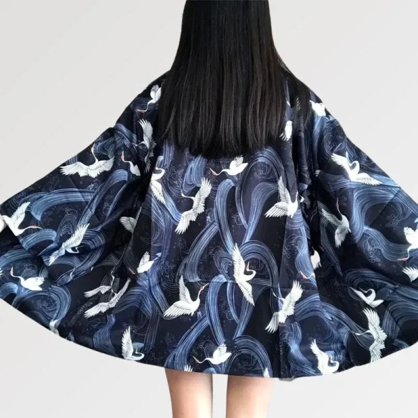 chaqueta estampada japonesa shikuru para mujer